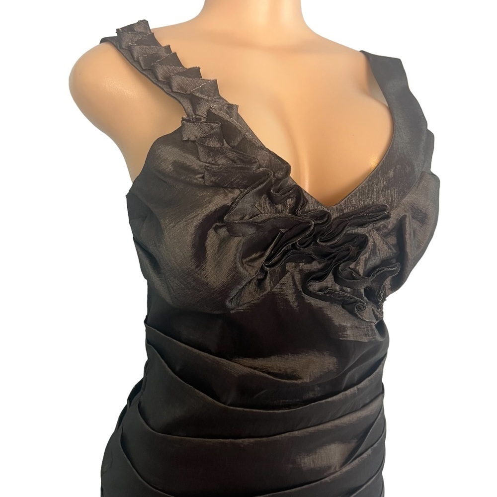 Max and Cleo Greyfrost Ruffle Shift Dress - Picture 3 of 7